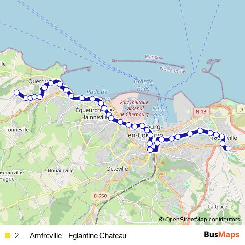 2 bus Line Map