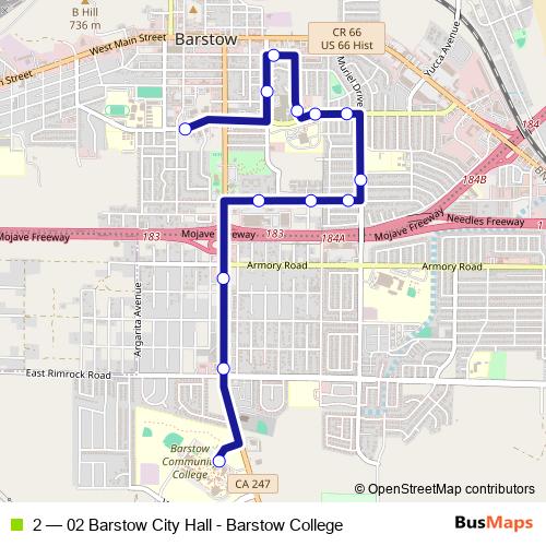 2 bus Line Map