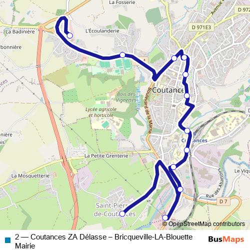 2 bus Line Map