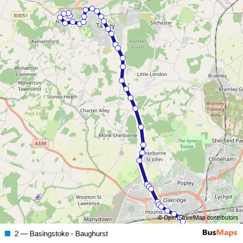 2 bus Line Map