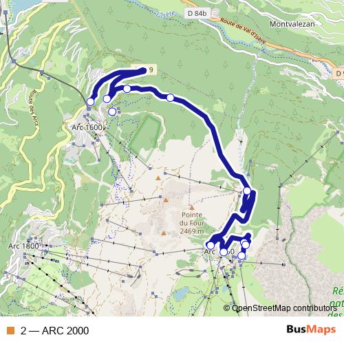 2 bus Line Map