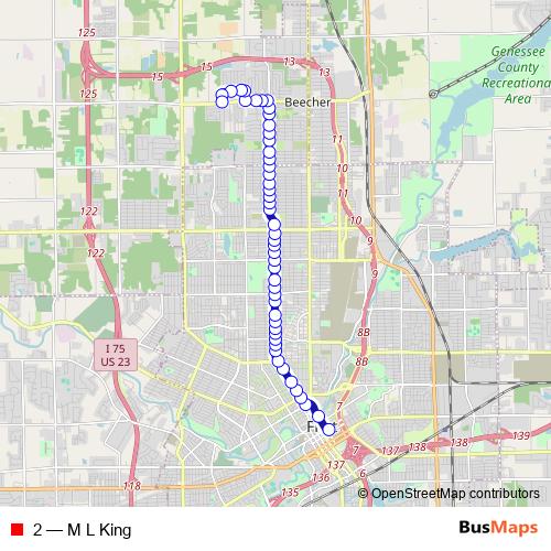 2 bus Line Map