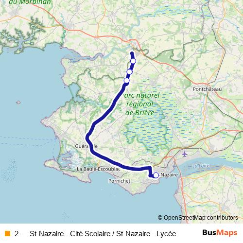 2 bus Line Map