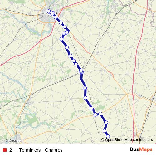 2 bus Line Map