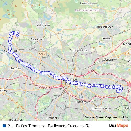 2 bus Line Map
