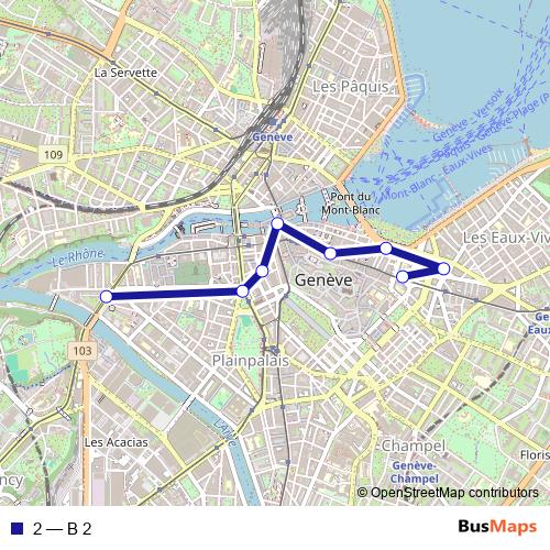 2 bus Line Map