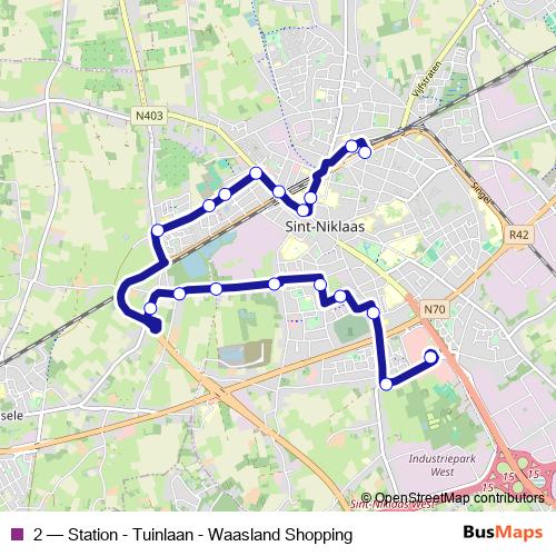 2 bus Line Map