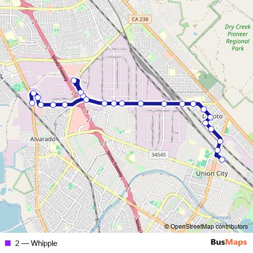 2 bus Line Map