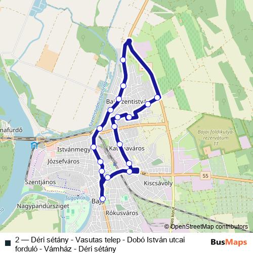 2 bus Line Map