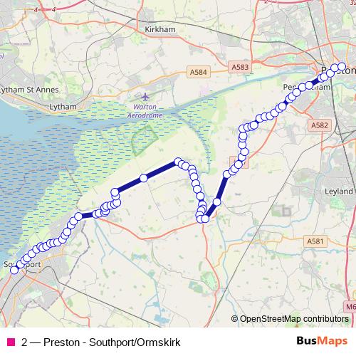 2 bus Line Map