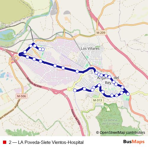 2 bus Line Map