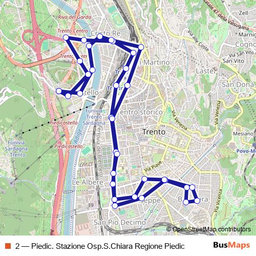 2 bus Line Map