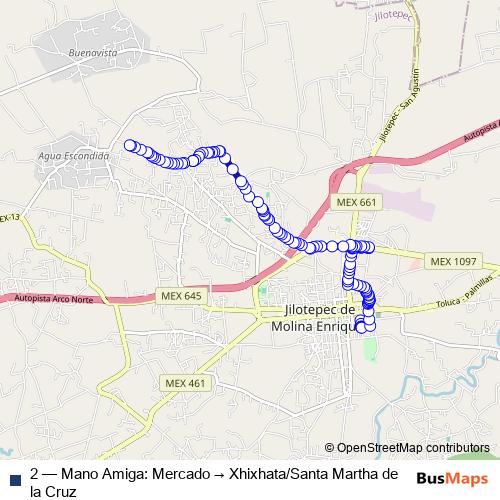 2 bus Line Map