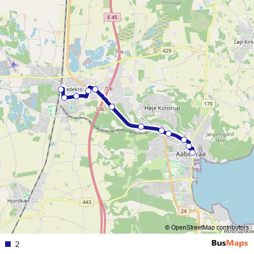 2 bus Line Map