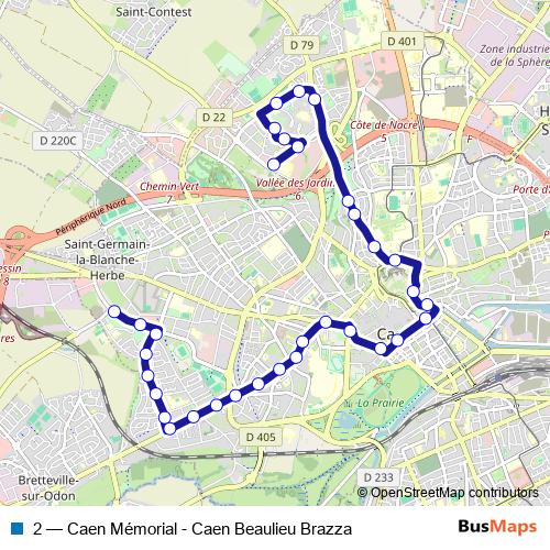 2 bus Line Map