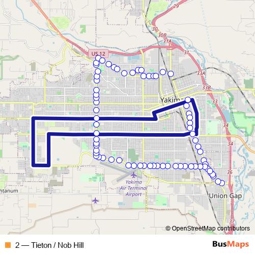 2 bus Line Map