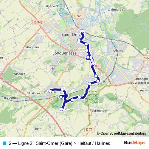 2 bus Line Map