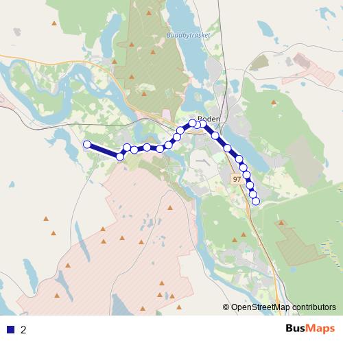 2 bus Line Map