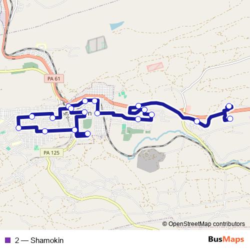 2 bus Line Map