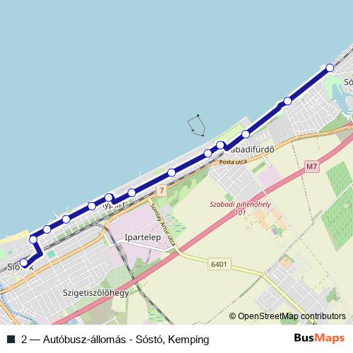 2 bus Line Map