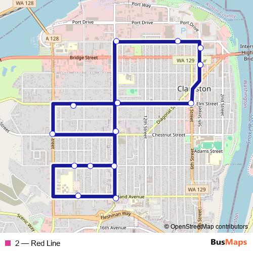 2 bus Line Map