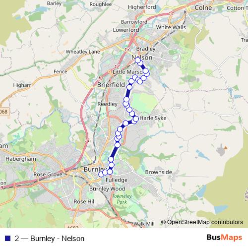 2 bus Line Map
