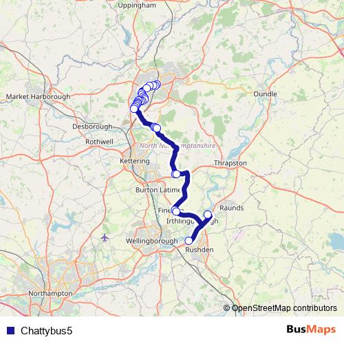 Chattybus5 bus Line Map