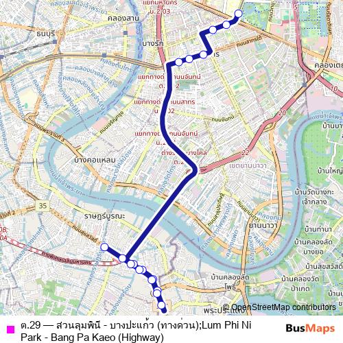 ต.29 bus Line Map