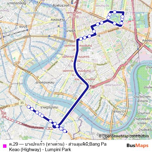 ต.29 bus Line Map
