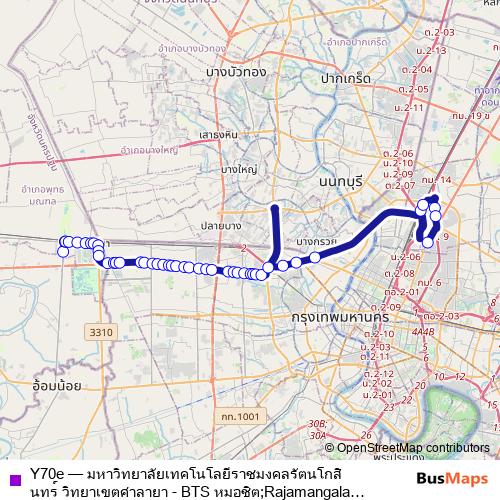 Y70e bus Line Map