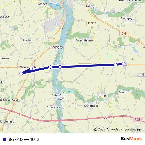 9-7-202 bus Line Map