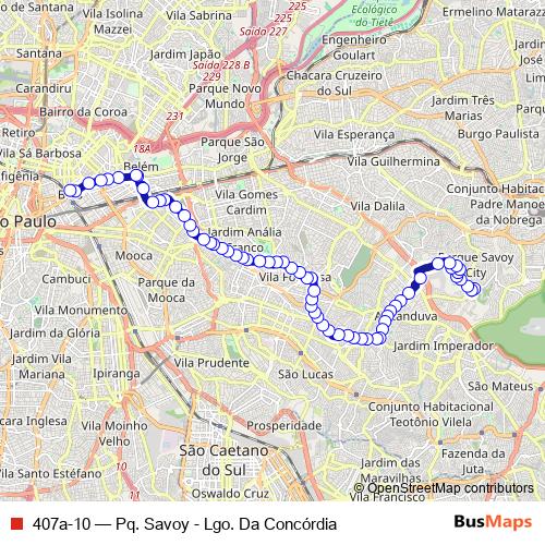 407a-10 bus Line Map