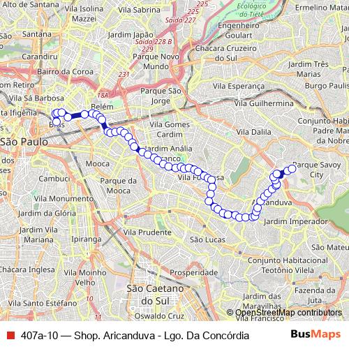407a-10 bus Line Map