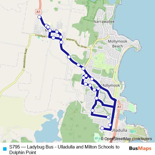 S795 bus Line Map