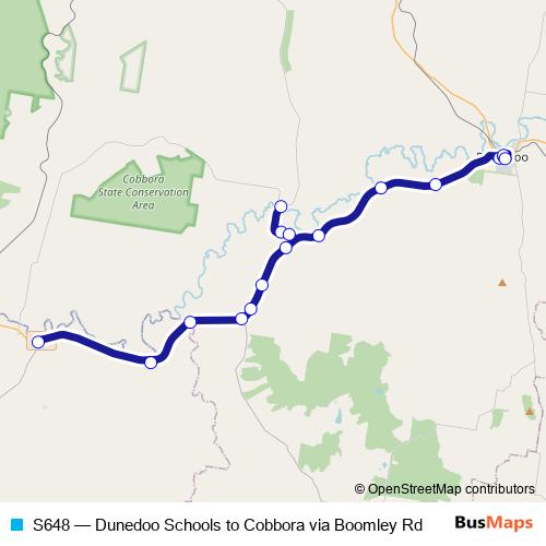 S648 bus Line Map