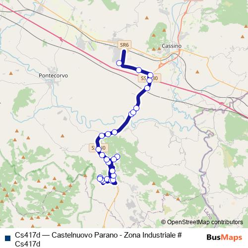 Cs417d bus Line Map