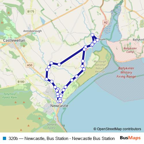 320b bus Line Map
