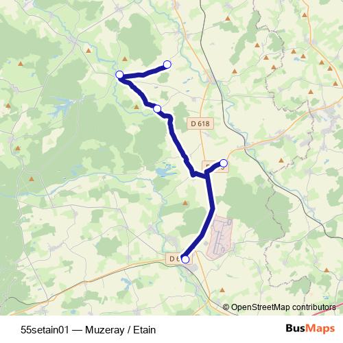 55setain01 bus Line Map
