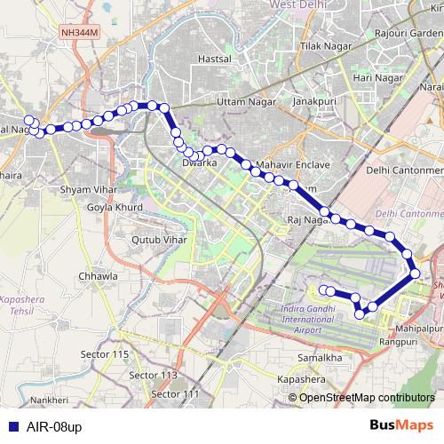 AIR-08up bus Line Map