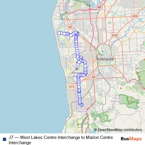 J7 bus Line Map