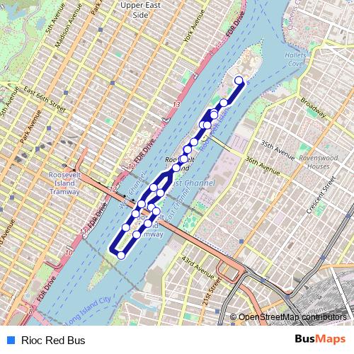 Rioc Red Bus bus Line Map