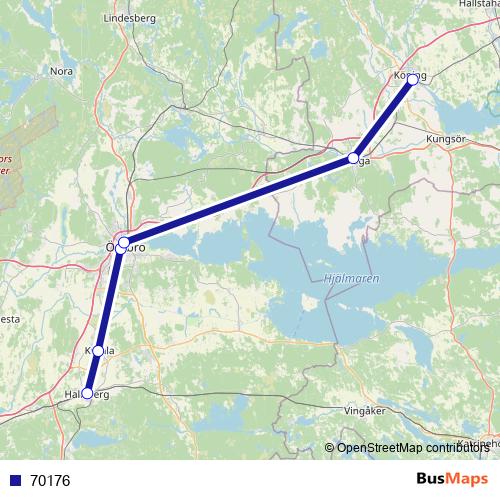 70176 bus Line Map
