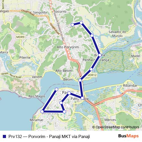 Prv132 bus Line Map