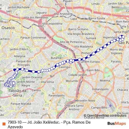 7903-10 bus Line Map