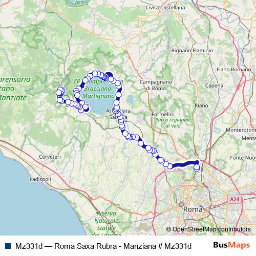 Mz331d bus Line Map