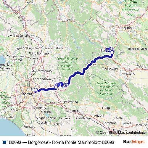 Bo69a bus Line Map