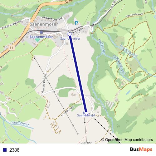 2386 cable-car Line Map