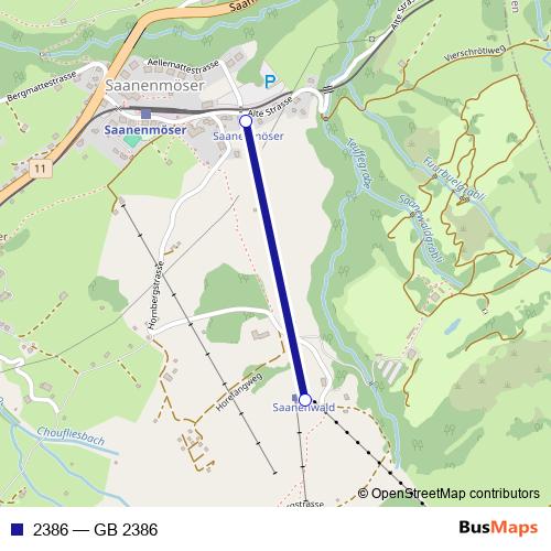 2386 cable-car Line Map