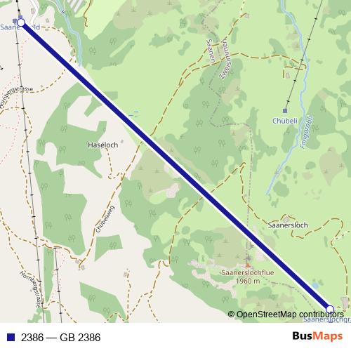 2386 cable-car Line Map