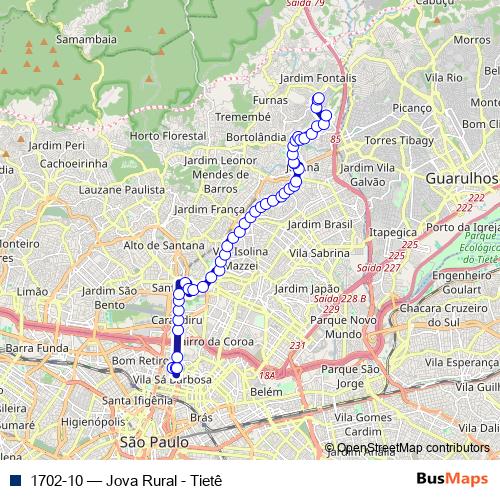 1702-10 bus Line Map